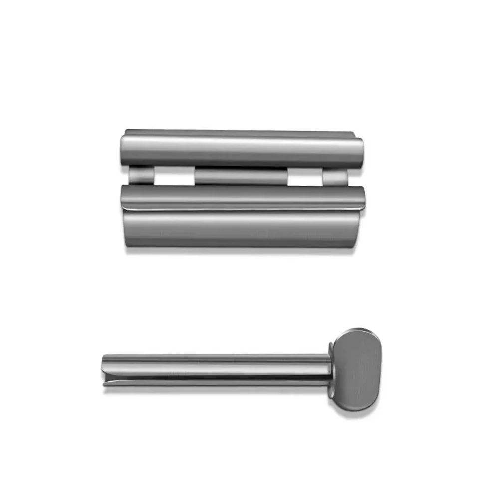 Bathroom Accessories Toothpaste Squeezer Tube Roller Stainless Steel Wringer Roller Rotate Dispenser for Ointments Cosmetics