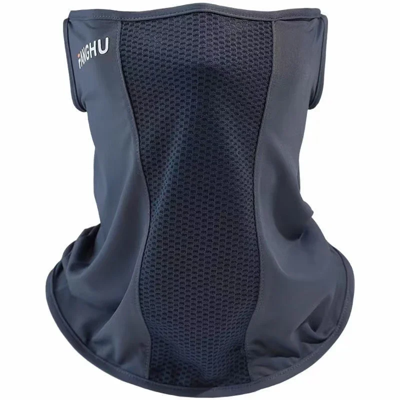Sun Protection Mask Mesh Breathable Ear Loop Mask Elastic Sunscreen Anti-UV Face Covering Thin Breathable Sports Neck Gaiter