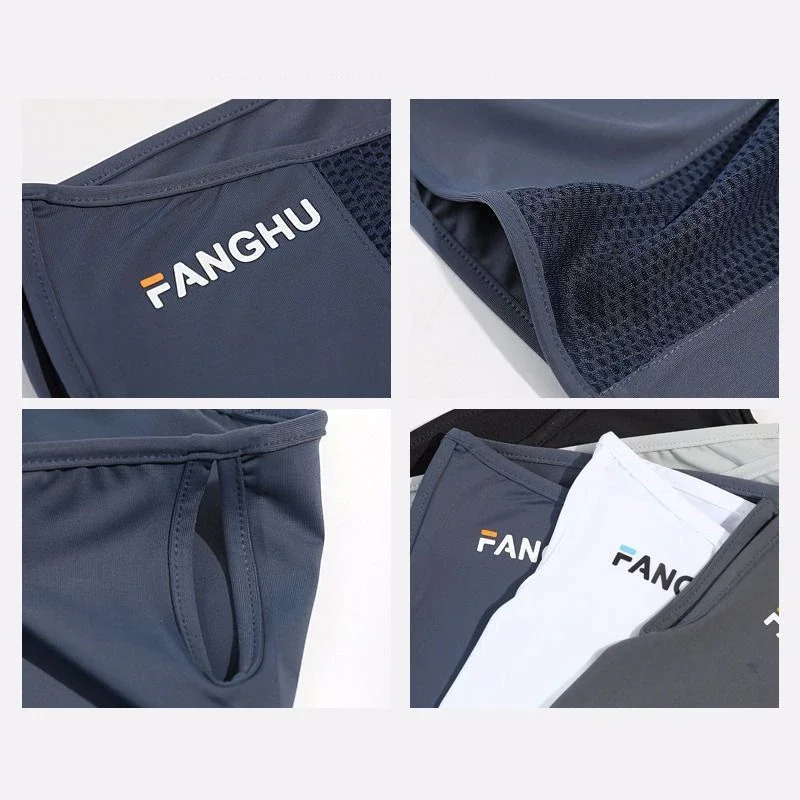 Sun Protection Mask Mesh Breathable Ear Loop Mask Elastic Sunscreen Anti-UV Face Covering Thin Breathable Sports Neck Gaiter
