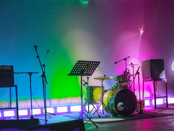 U'King 60W RGBW LED Wall Washer Light 3in1 Mni 288 LED Strobe Light DMX Super Bright DJ Wash Bar Strobe Effects Stage Lighting