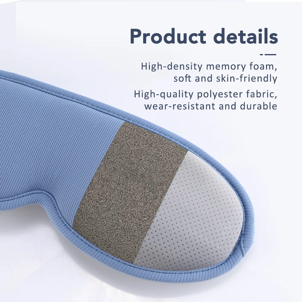 3D Eye Massager 5 Vibration 3 levels Temperature Heating Sleep Mask for Office Travel Reduce Dark Circles Eye Fatigue Eye Shade