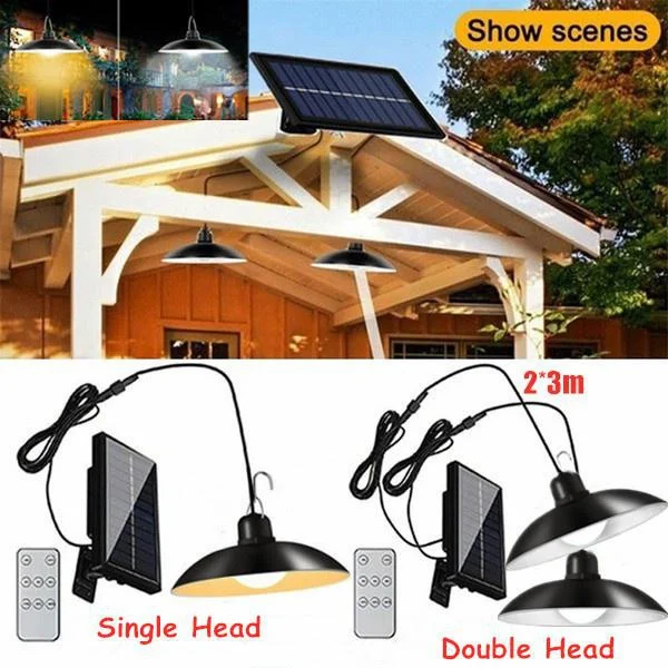 Solar Light led IP65 Waterproof Outdoor Indoor Solar Garden Lamp With Adjustable Head Wide Lighting Angle With 3 Mode for Room