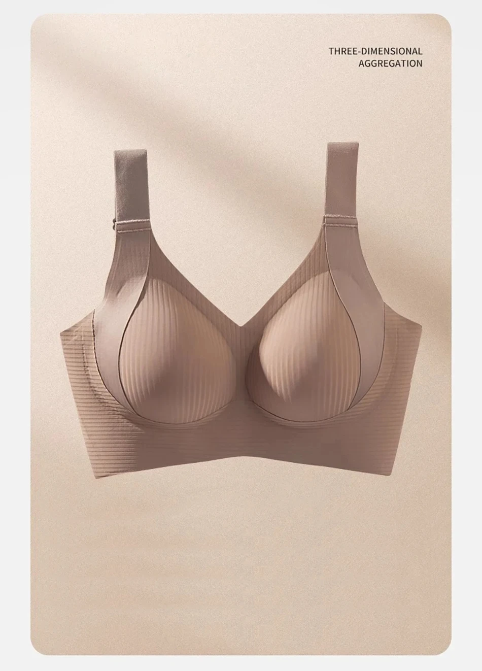 1/2PCS Women's Seamless Underwear, Thin Style, Large Breasts, Small Breasts, No Wires, Pull-up And Anti-sagging Large Size Bra