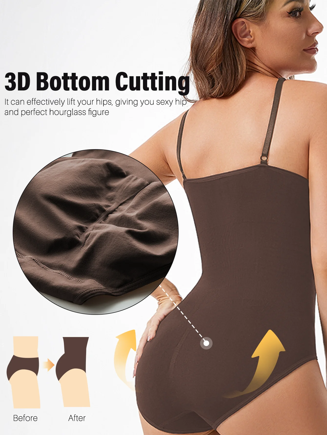 Drop Shipping Women Sexy Shapewear Seamless Slimming Butt Lifter Shaper Smooth Out Bodysuit Open Crotch High Elastic Body Suits