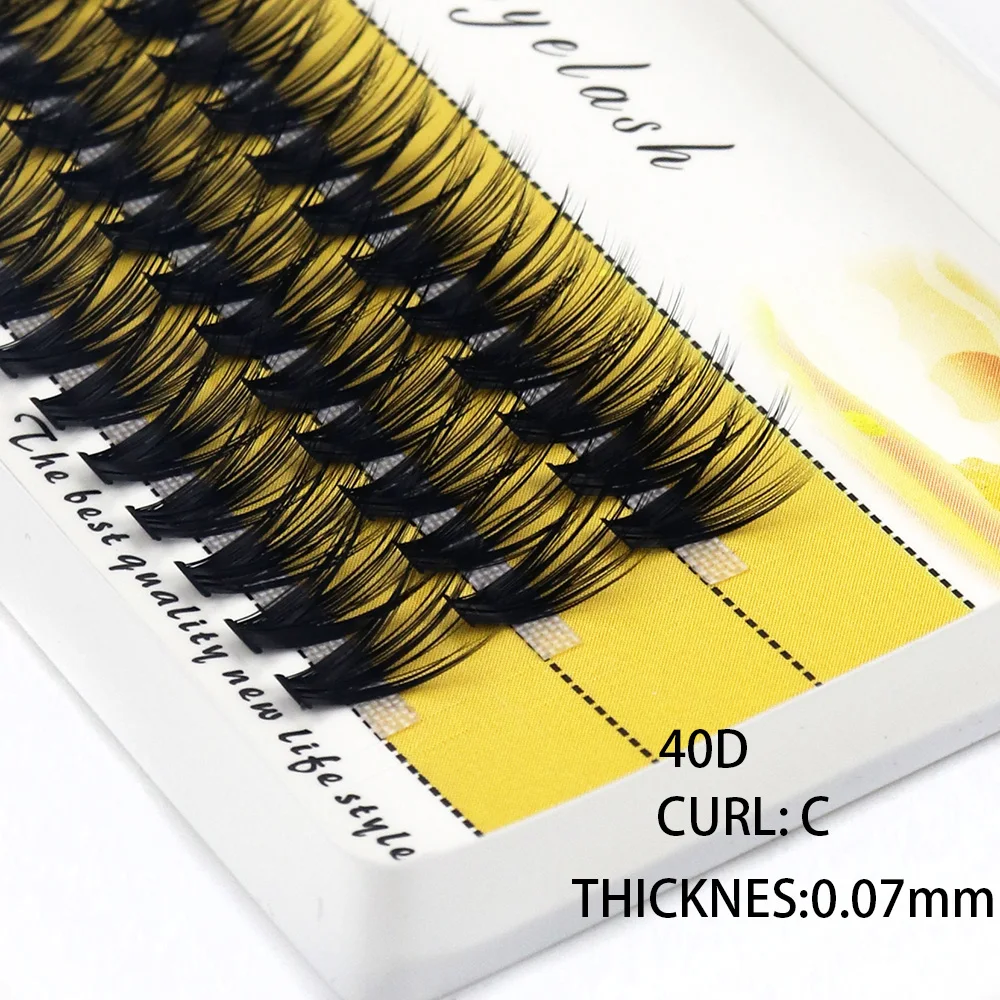 20D/30D Mink Eyelashes 1 Box/60 Bundles Natural Eyelash Extension 3D Russia Individual Eyelash Cluster Makeup Tools Lashes Cilia
