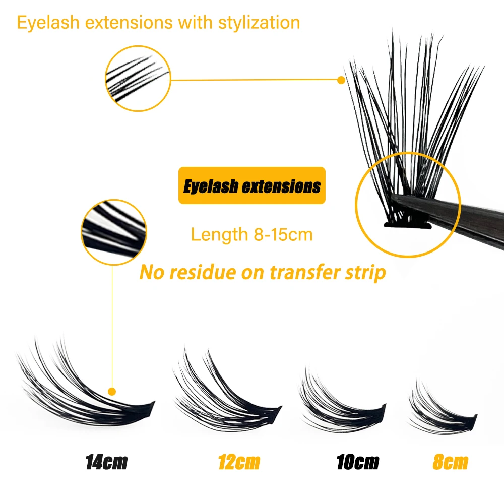 20D/30D Mink Eyelashes 1 Box/60 Bundles Natural Eyelash Extension 3D Russia Individual Eyelash Cluster Makeup Tools Lashes Cilia