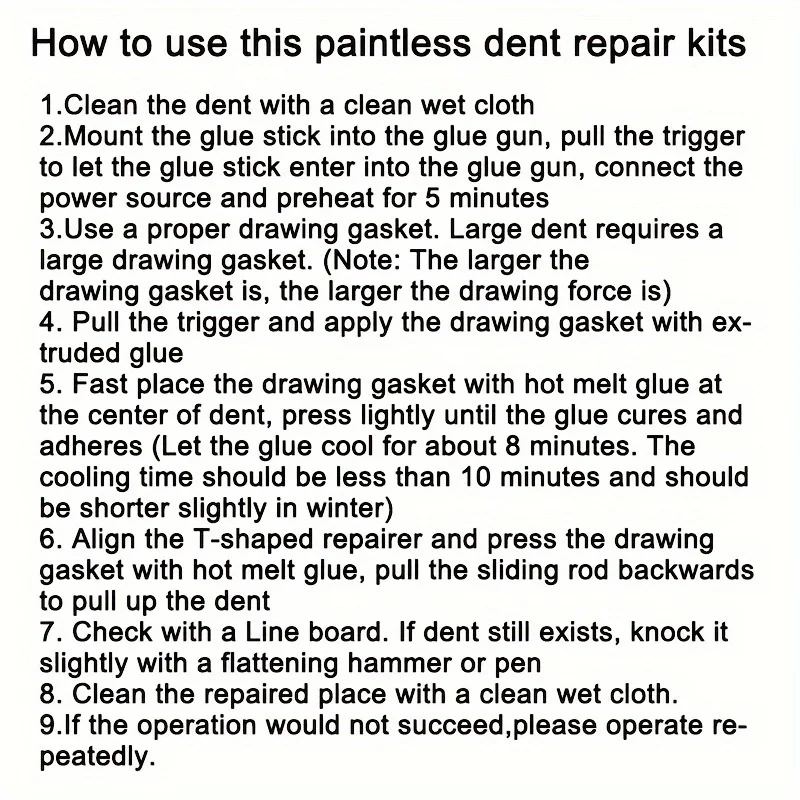 Car Dent Repair Tool Auto Body Part Mechanical Sheet Metal Paintless Dent Removal Puller Kit Hand Tools Kit Set