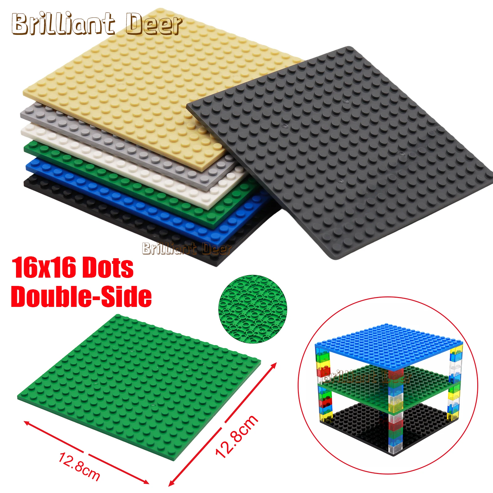32x32 32x16 Dots Classic Building Blocks Base Plate MOC DIY Small Size Bricks Baseplate Parts for City Figures Collectors Toys