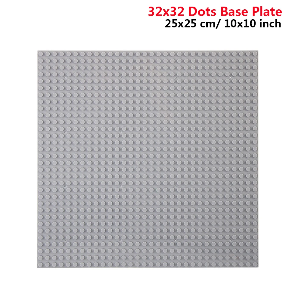 32x32 32x16 Dots Classic Building Blocks Base Plate MOC DIY Small Size Bricks Baseplate Parts for City Figures Collectors Toys