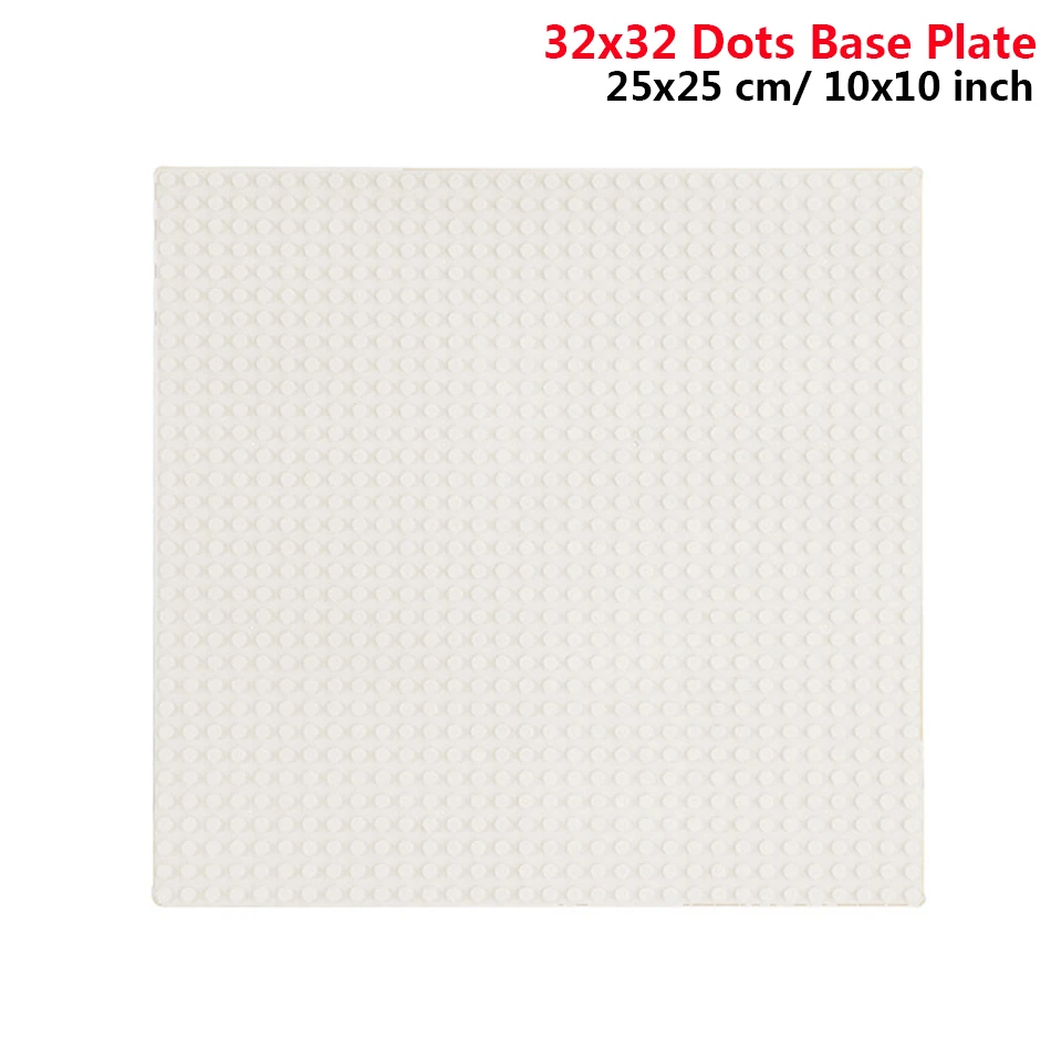 32x32 32x16 Dots Classic Building Blocks Base Plate MOC DIY Small Size Bricks Baseplate Parts for City Figures Collectors Toys