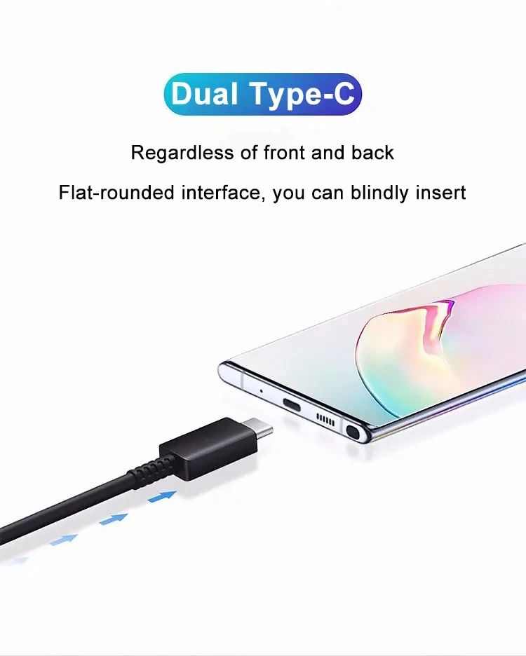 1/2PCS 25W/45W USB C Cable For Samsung Galaxy S23 S24 S25 S26 Ultra Note 10 20 A53 A54 Super Fast Charging USB Type C Data Cable
