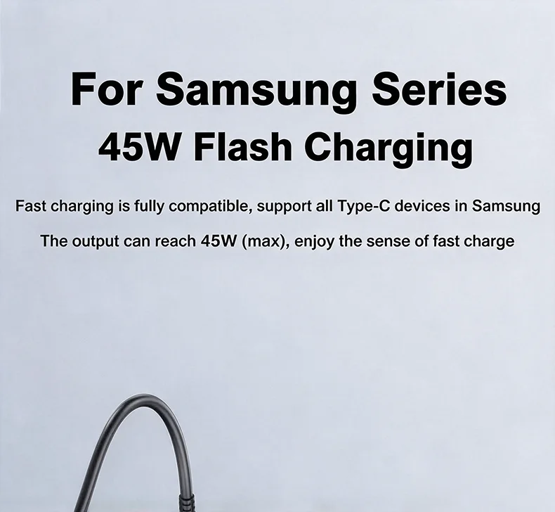 1/2PCS 25W/45W USB C Cable For Samsung Galaxy S23 S24 S25 S26 Ultra Note 10 20 A53 A54 Super Fast Charging USB Type C Data Cable