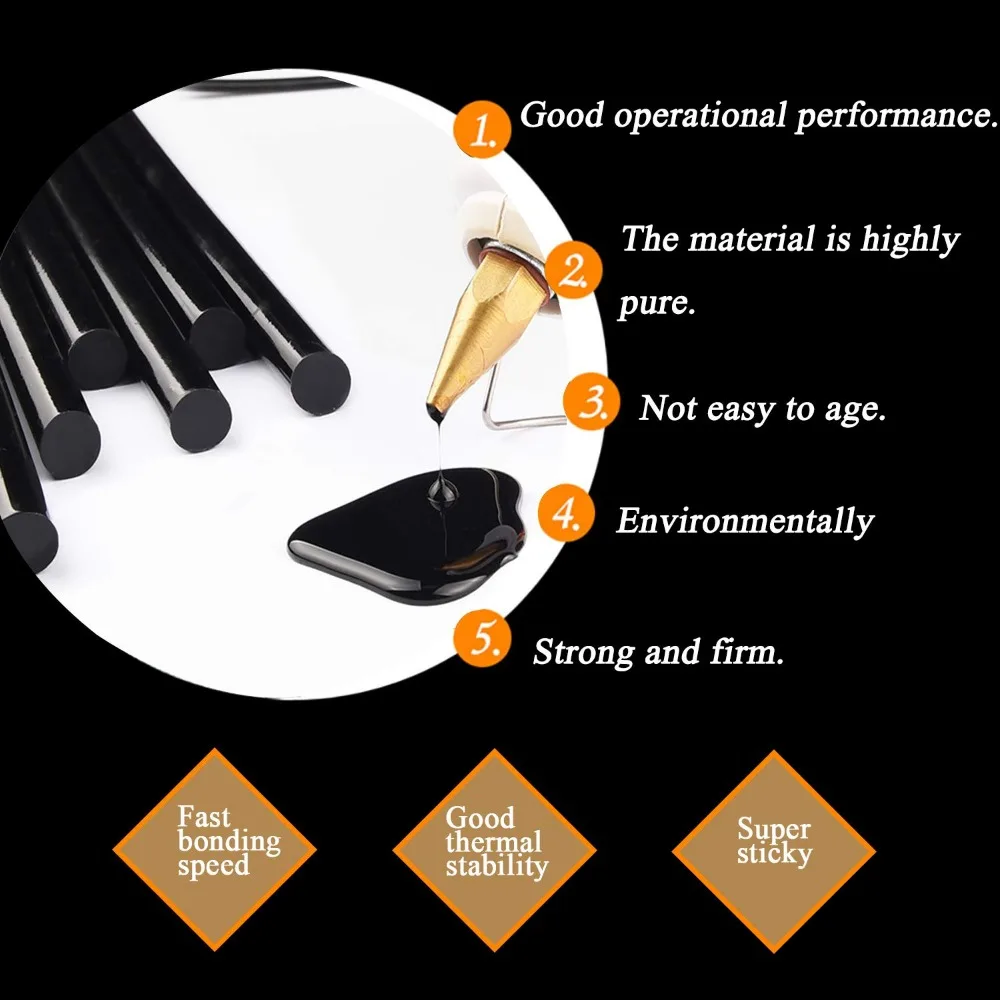 20Pcs Car Dent Repair Glue Sticks Strong Adhesion Car Body Paintless Repair Hot Melt Strip Repairing Glue Stick Car Repair Tool