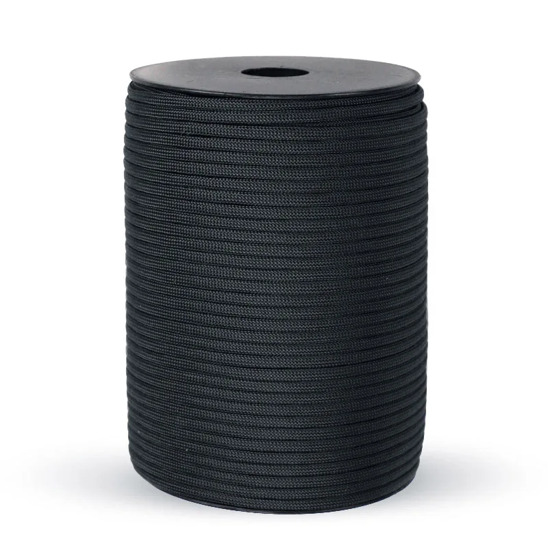 100/50M 550 Military Standard 9-Core Paracord Rope 4mm Outdoor Parachute Cord Survival Umbrella Tent Lanyard Strap Clothesline
