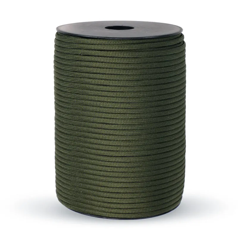 100/50M 550 Military Standard 9-Core Paracord Rope 4mm Outdoor Parachute Cord Survival Umbrella Tent Lanyard Strap Clothesline