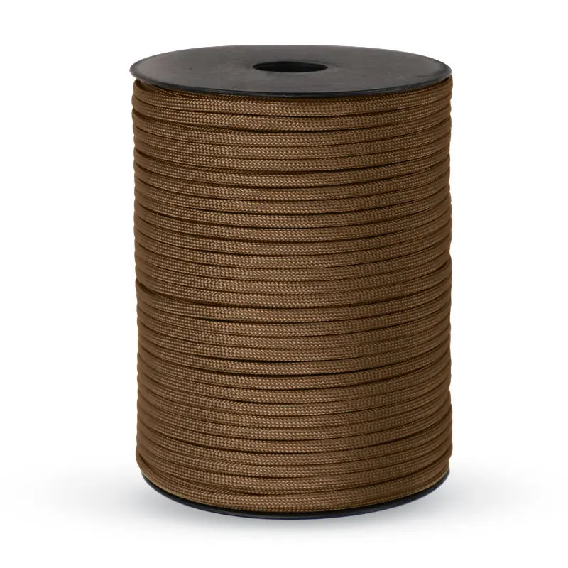 100/50M 550 Military Standard 9-Core Paracord Rope 4mm Outdoor Parachute Cord Survival Umbrella Tent Lanyard Strap Clothesline