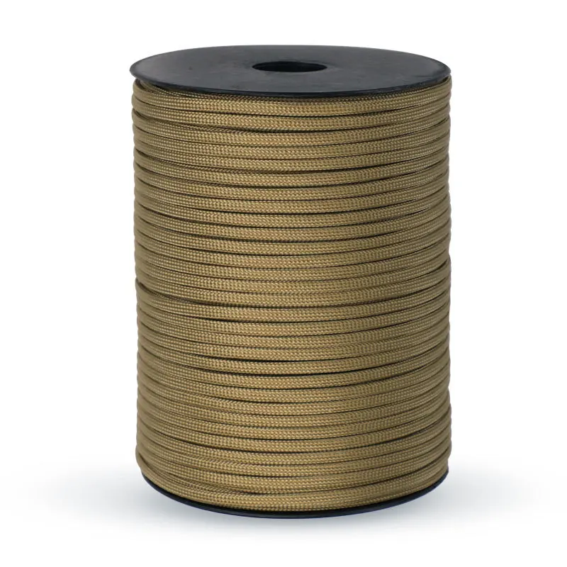 100/50M 550 Military Standard 9-Core Paracord Rope 4mm Outdoor Parachute Cord Survival Umbrella Tent Lanyard Strap Clothesline