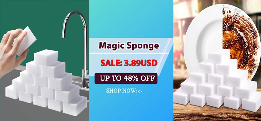10/20/50/100Pcs Melamine Sponge Magic Sponge Eraser Eraser Cleaner Cleaning Sponges for Kitchen Bathroom Cleaning Tools 10*6*2cm