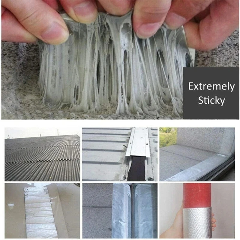 Super Waterproof Tape Self-adhesive Butyl Sealing Tape Roof Repair Sealed Adhesive Sealant Duct Fix Tape Garden Hose Stop Leaks