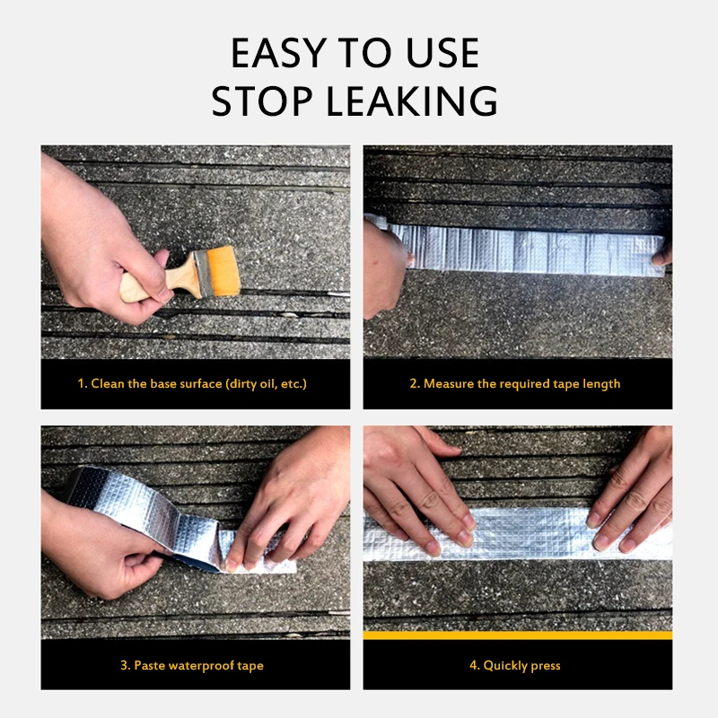 Super Waterproof Tape Self-adhesive Butyl Sealing Tape Roof Repair Sealed Adhesive Sealant Duct Fix Tape Garden Hose Stop Leaks