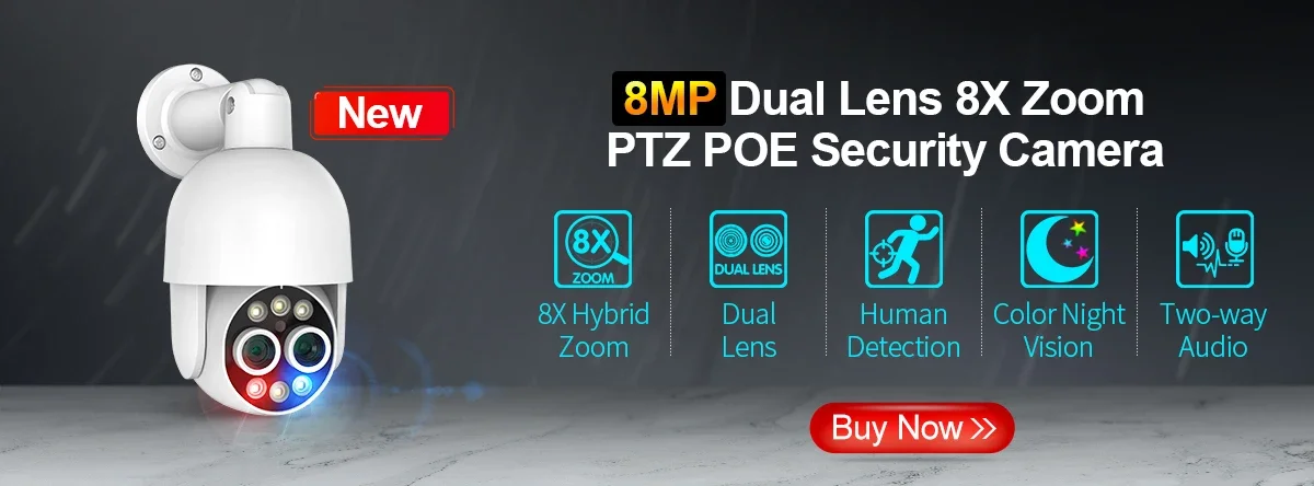 Techage H.265 8CH PoE Network Video Recorder 4MP 5MP 8MP 1080P 4K Surveillance PoE NVR Up to 16CH for Network Camera CCTV Video