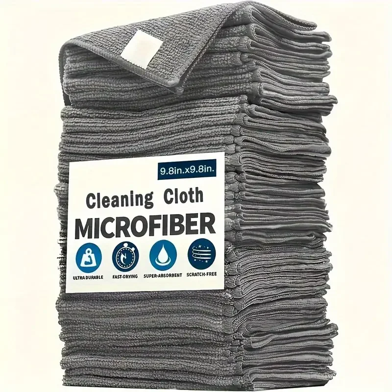 Thicken Microfiber Cleaning Cloths Lint Free Microfiber Cleaning Towel Cloths Reusable Cleaning Towels Absorbent for Car Window