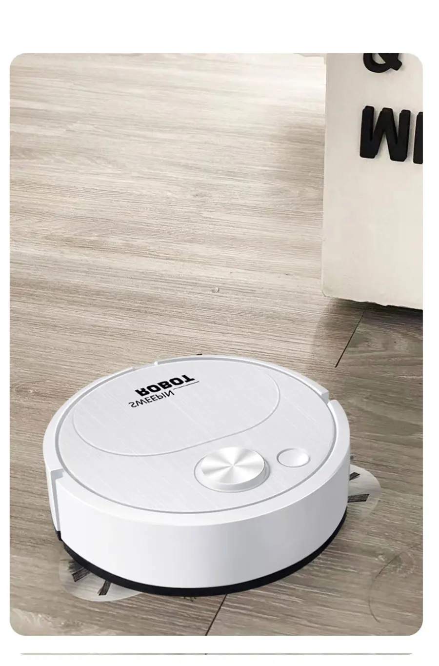 NEW USB Sweeping Robot Vacuum Cleaner Mopping 3 In 1 Smart Wireless 1500Pa Dragging Cleaning Sweep Floor for Home Office