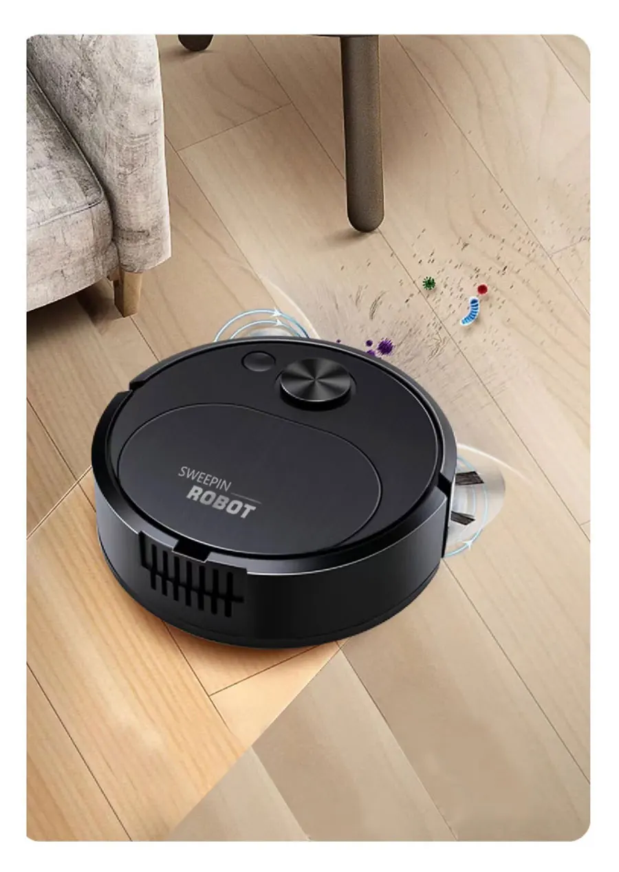 NEW USB Sweeping Robot Vacuum Cleaner Mopping 3 In 1 Smart Wireless 1500Pa Dragging Cleaning Sweep Floor for Home Office