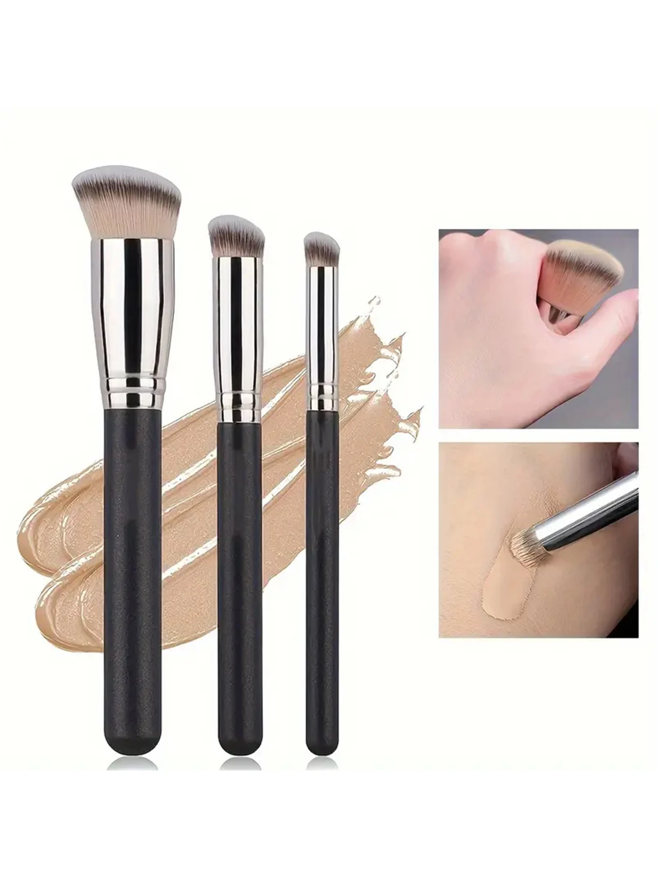 Foundation Concealer Brush, Premium Contour Blusher Brushes, Flawless Under Eye Dense Face Makeup Brush For Blending