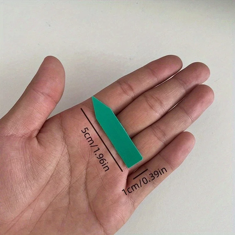 100pcs Garden Plant Labels Plant Accessories Flower Pots Plastic Plant Tags Nursery Markers Label Tray Mark DIY Tool