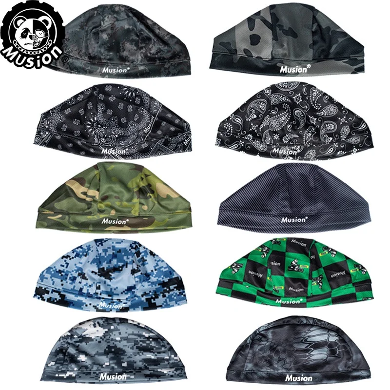 Musion Head Cover Original Design Motorcycle Helmet Inner Cap Sweat-absorbing High-stretch Outdoor Sports Cap