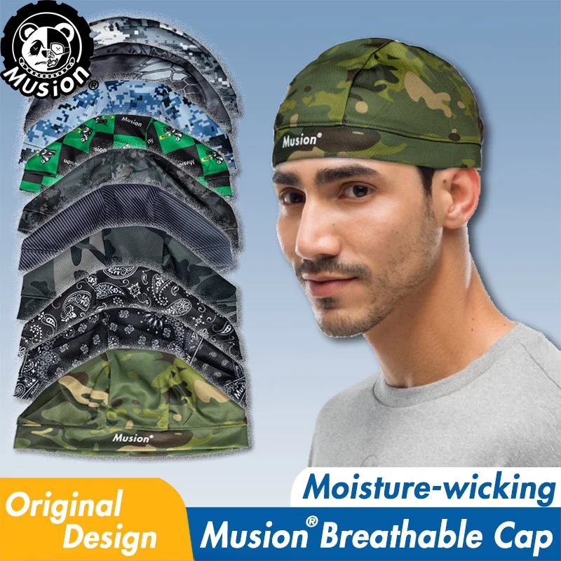 Musion Head Cover Original Design Motorcycle Helmet Inner Cap Sweat-absorbing High-stretch Outdoor Sports Cap