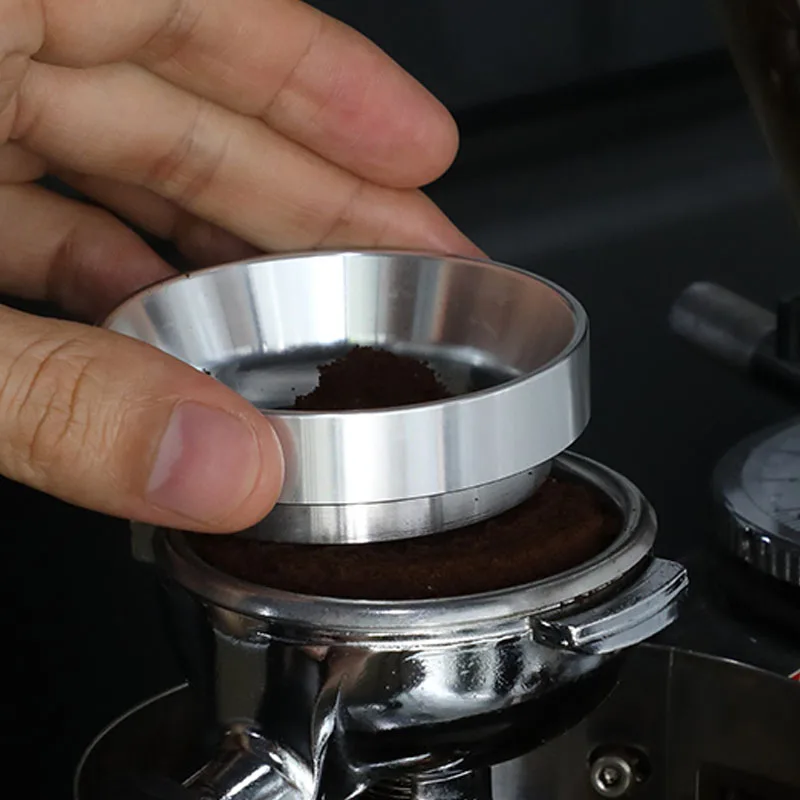 58/53/51MM Commercial Barista Tamper & Dosing Ring Kit | Aluminum Portafilter Accessories for Espresso Coffeeware Tools 58mm Tam