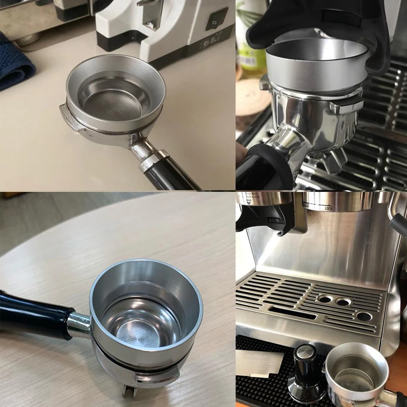 58/53/51MM Commercial Barista Tamper & Dosing Ring Kit | Aluminum Portafilter Accessories for Espresso Coffeeware Tools 58mm Tam