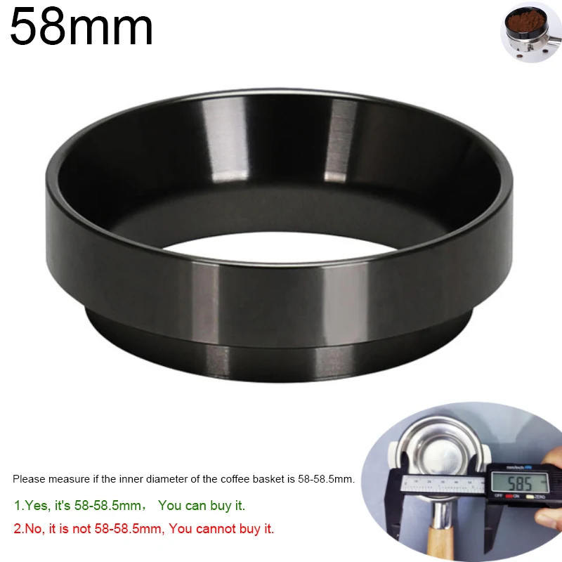 58/53/51MM Commercial Barista Tamper & Dosing Ring Kit | Aluminum Portafilter Accessories for Espresso Coffeeware Tools 58mm Tam