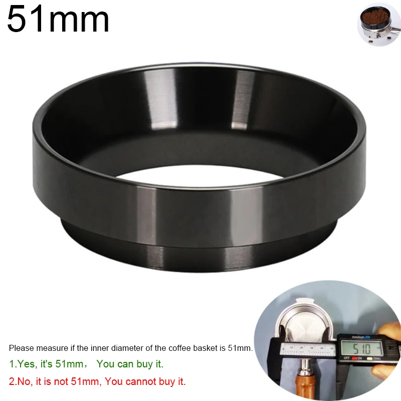 58/53/51MM Commercial Barista Tamper & Dosing Ring Kit | Aluminum Portafilter Accessories for Espresso Coffeeware Tools 58mm Tam