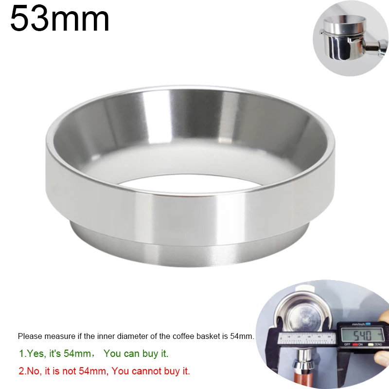 58/53/51MM Commercial Barista Tamper & Dosing Ring Kit | Aluminum Portafilter Accessories for Espresso Coffeeware Tools 58mm Tam