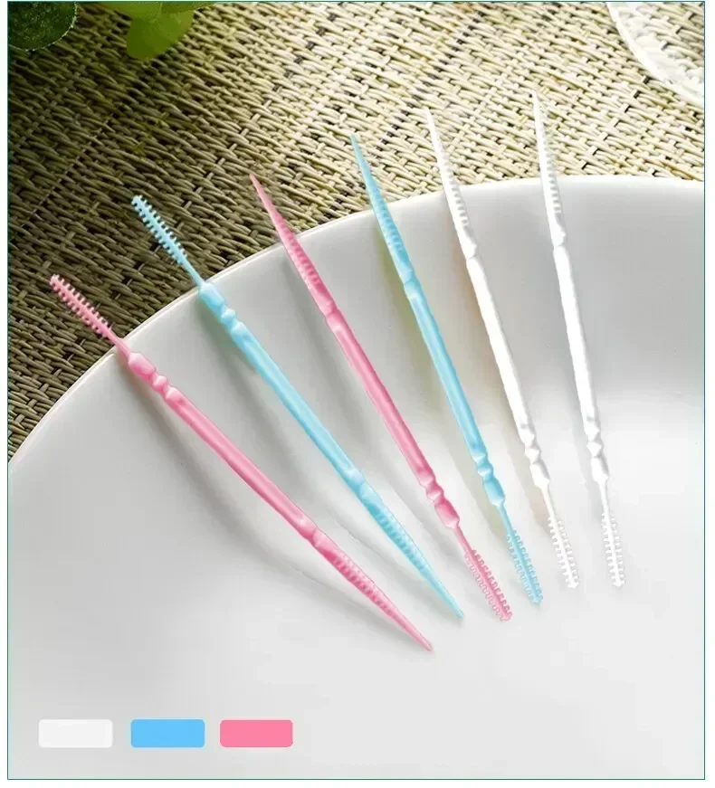 Portable Ultra Fine Toothpick Disposable Family Box Packed Pick Double Head High End Personality Creative Fruit Stick 200 Pieces