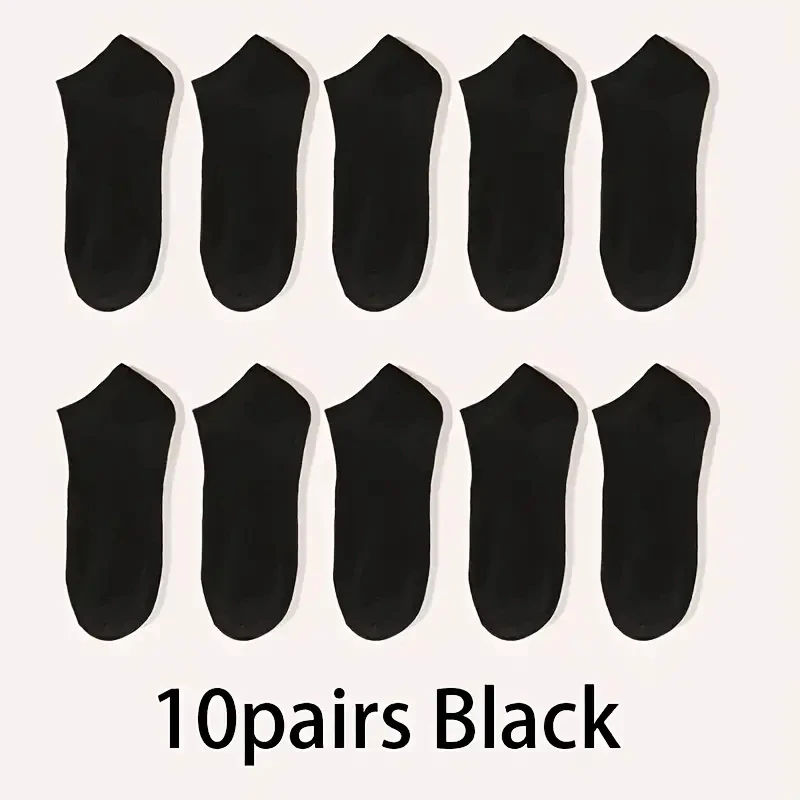 5/10-Pack Unisex Comfort-Fit Ankle Socks For All, Breathable & Lightweight - Ideal For Sports & Daily Wear