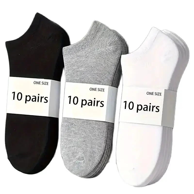 5/10-Pack Unisex Comfort-Fit Ankle Socks For All, Breathable & Lightweight - Ideal For Sports & Daily Wear