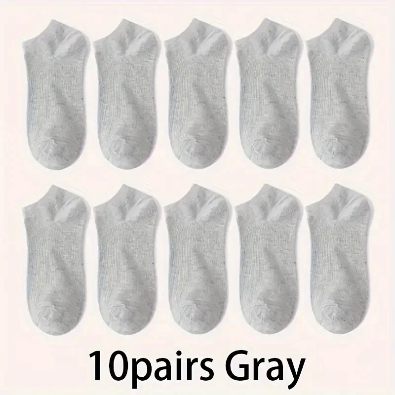 5/10-Pack Unisex Comfort-Fit Ankle Socks For All, Breathable & Lightweight - Ideal For Sports & Daily Wear