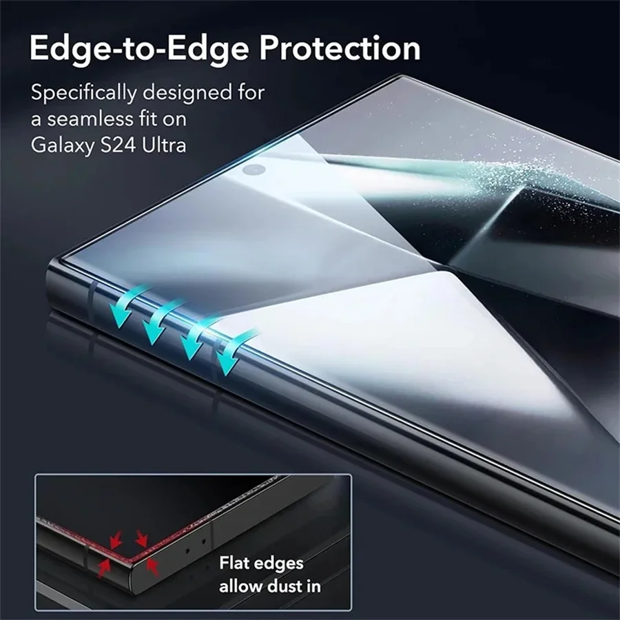 2/4Pcs Tempered Glass Screen Protector For Samsung Galaxy S26 S25 S24 Ultra S23 S22 Plus FE Clear Protective Cover Glass Film