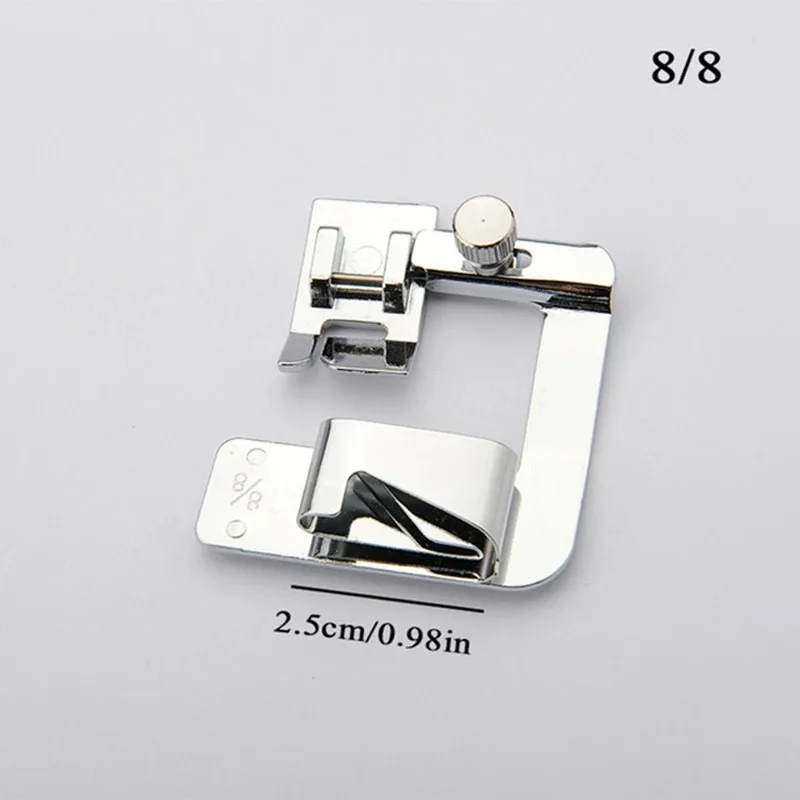 Sewing Hemming Set 1/3Pcs Wide Hem Foot 1Pc Or 3Pcs Narrow Rolled Hem Presser Feet For Brother Singer Low Shank Sewing Machines