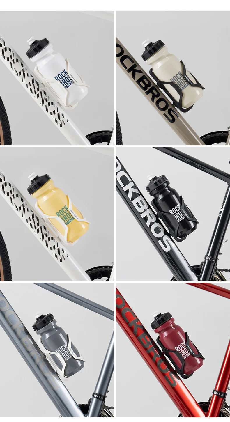 ROCKBROS Bicycle Water Bottle 600ML PP Sports Cup Cycling Kettle Outdoor Camping Hiking Squeeze Bike Cup