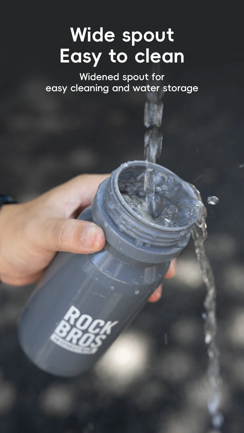 ROCKBROS Bicycle Water Bottle 600ML PP Sports Cup Cycling Kettle Outdoor Camping Hiking Squeeze Bike Cup