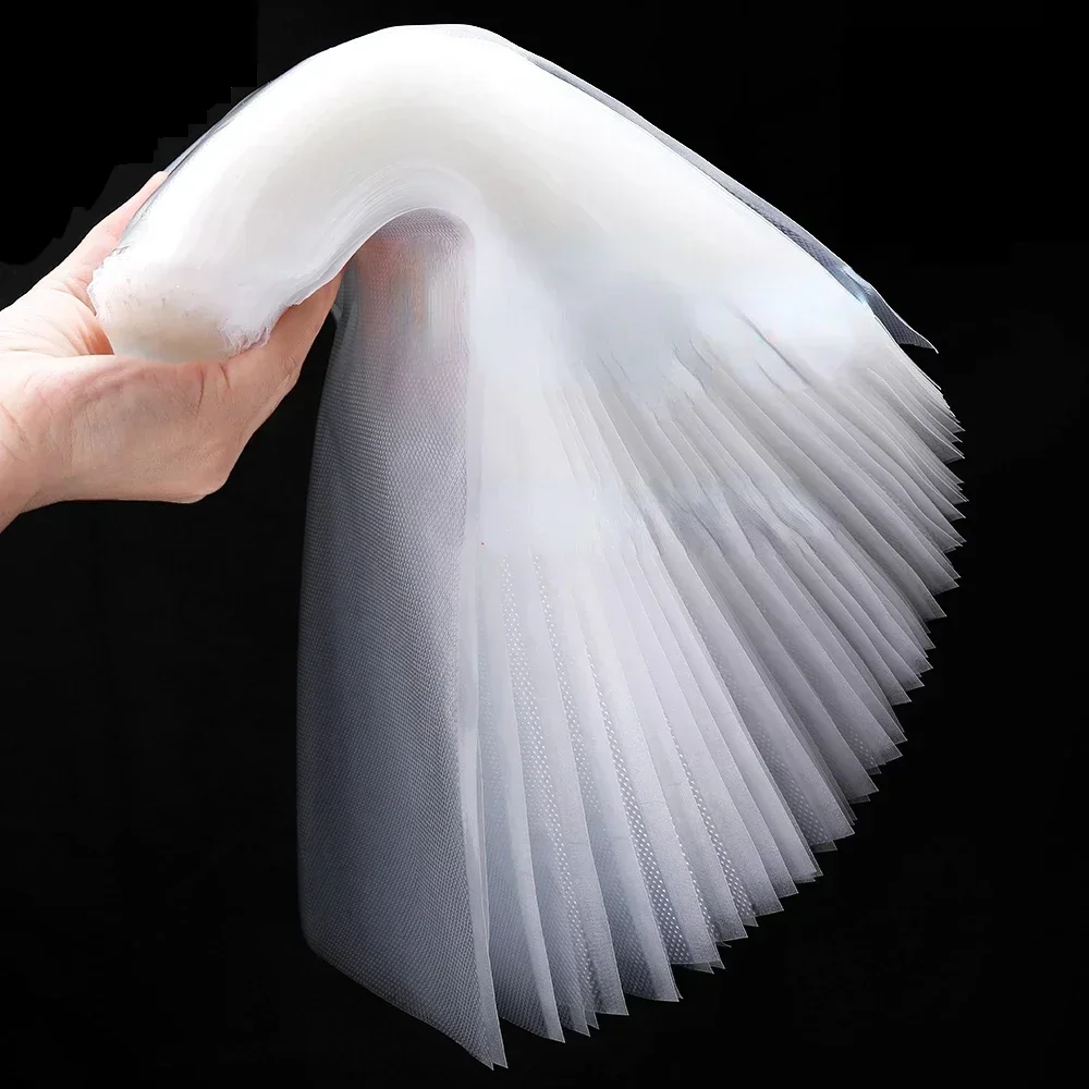50pcs Vacuum Sealer Bags, Disposable Airtight Compression Bag, Transparent Food Packaging Bag, For Meat,Fruit And Vegetable