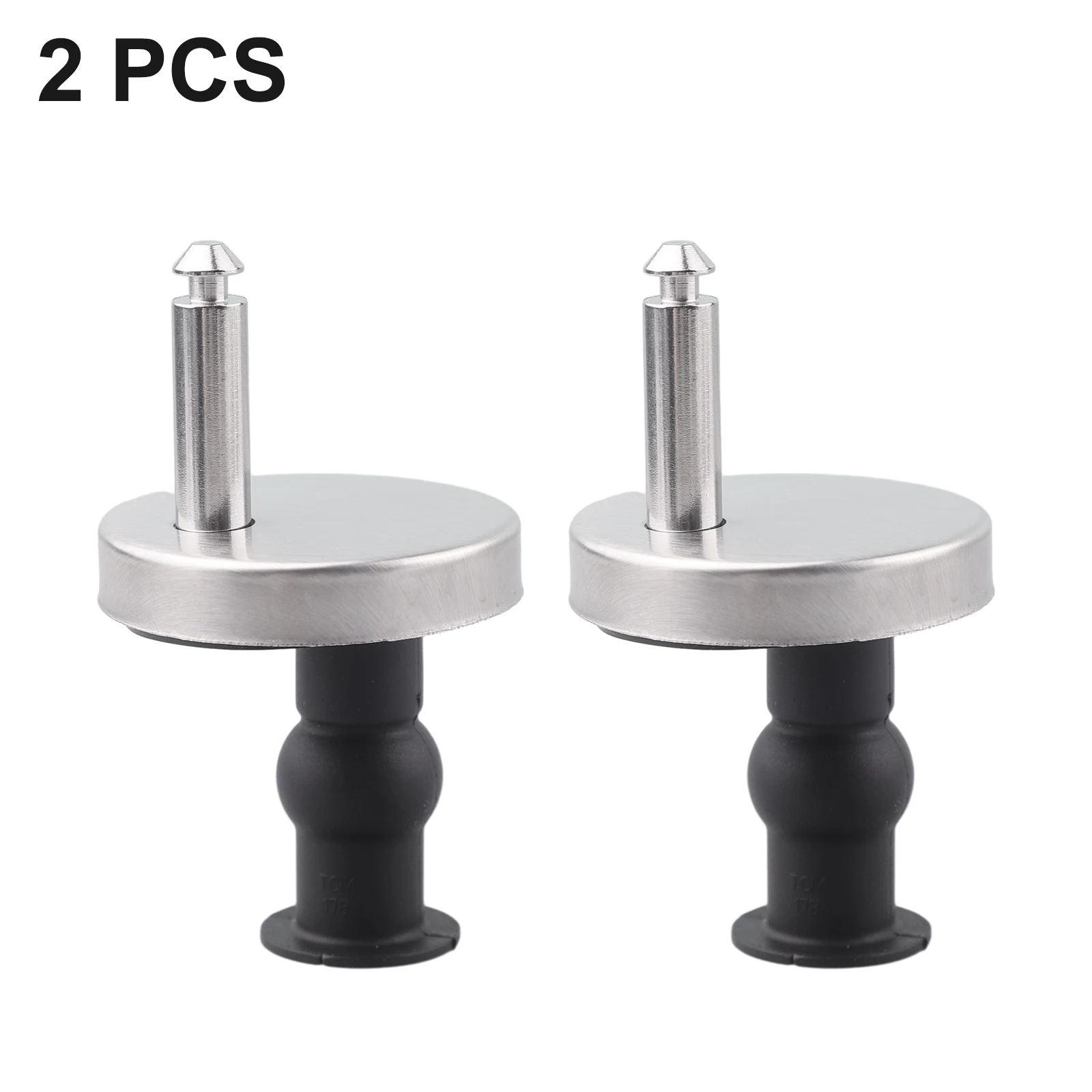 2x Toilet Seat Hinges Top Close Soft Release Quick Fitting Heavy Duty Hinge Pair Hinge Screw Toilet Accessories Hardware
