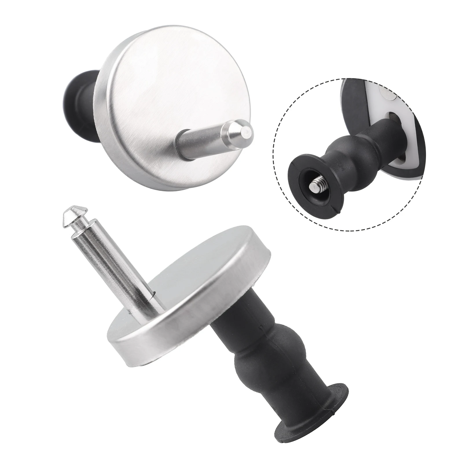2x Toilet Seat Hinges Top Close Soft Release Quick Fitting Heavy Duty Hinge Pair Hinge Screw Toilet Accessories Hardware