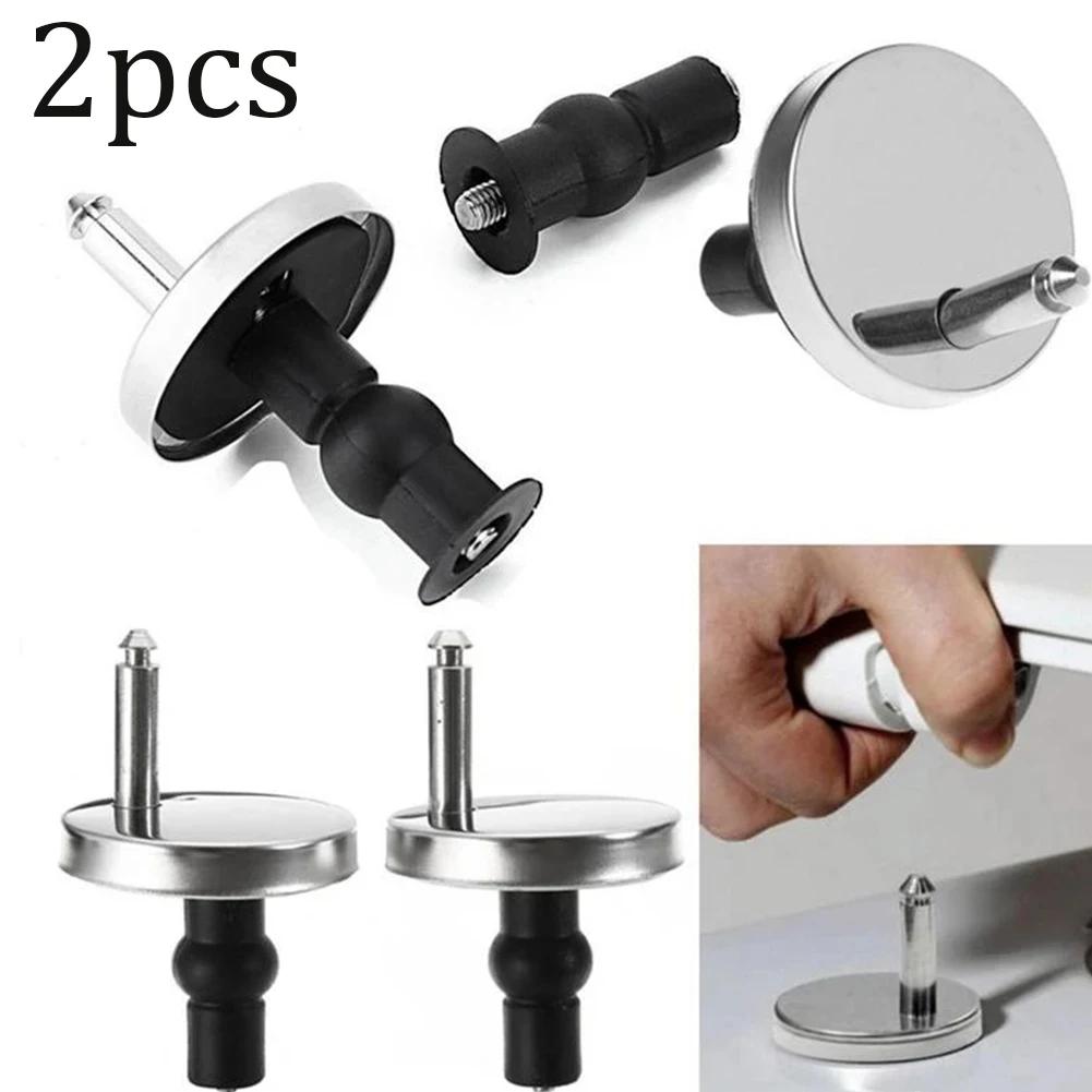 2x Toilet Seat Hinges Top Close Soft Release Quick Fitting Heavy Duty Hinge Pair Hinge Screw Toilet Accessories Hardware