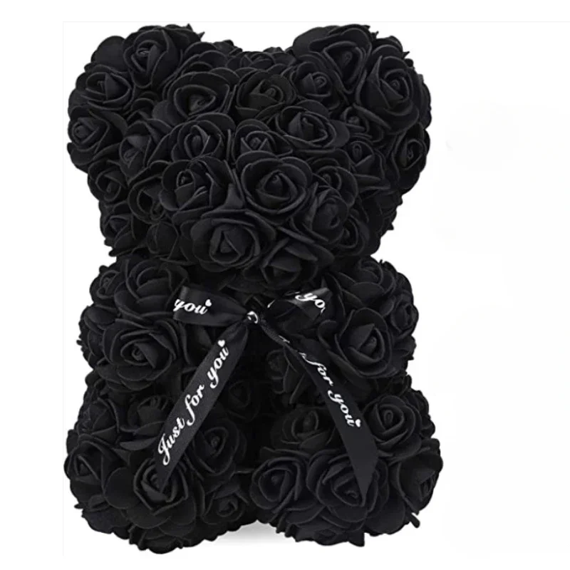 2026 Artificial Flower Eternal Rose Teddy Bear for 520 Mom Mother's Day Birthday Valentine's Day Anniversary Gifts & Decorations